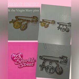 Gold and Silver Religious Pins